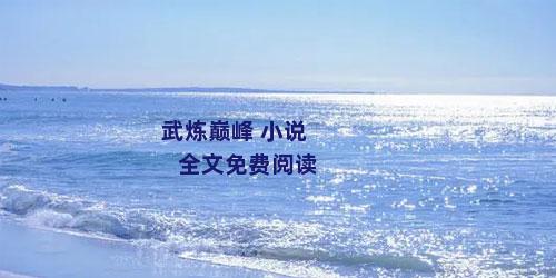 武炼巅峰 小说全文免费阅读